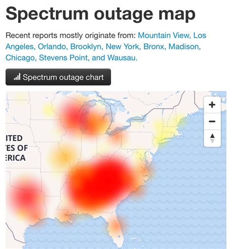 Spectrum is a telecommunications brand offered by Charter Communications, Inc. . Charter report outage